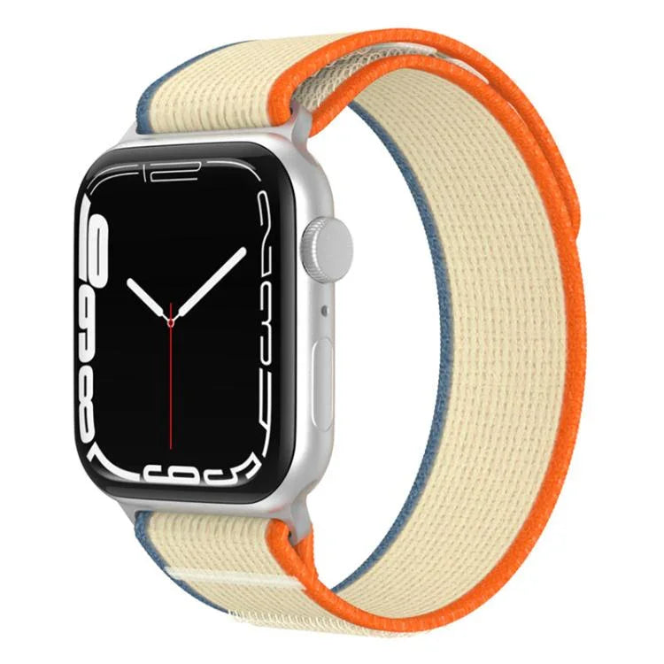 xDfind Zweiteiliges Nylon-Armband mit Schlaufe, für Apple Watch 46 mm / 49 mm / 45 mm / 44 mm, für Apple Watch 42 mm / 41 mm / 40 mm / 38 mm