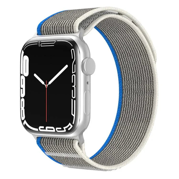 xDfind Zweiteiliges Nylon-Armband mit Schlaufe, für Apple Watch 46 mm / 49 mm / 45 mm / 44 mm, für Apple Watch 42 mm / 41 mm / 40 mm / 38 mm