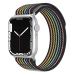 xDfind Zweiteiliges Nylon-Armband mit Schlaufe, für Apple Watch 46 mm / 49 mm / 45 mm / 44 mm, für Apple Watch 42 mm / 41 mm / 40 mm / 38 mm