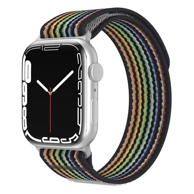 xDfind Zweiteiliges Nylon-Armband mit Schlaufe, für Apple Watch 46 mm / 49 mm / 45 mm / 44 mm, für Apple Watch 42 mm / 41 mm / 40 mm / 38 mm