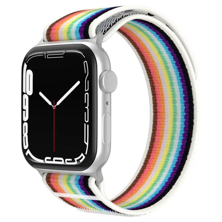 xDfind Zweiteiliges Nylon-Armband mit Schlaufe, für Apple Watch 46 mm / 49 mm / 45 mm / 44 mm, für Apple Watch 42 mm / 41 mm / 40 mm / 38 mm