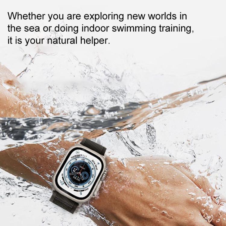 xDfind Zweiteiliges Nylon-Armband mit Schlaufe, für Apple Watch 46 mm / 49 mm / 45 mm / 44 mm, für Apple Watch 42 mm / 41 mm / 40 mm / 38 mm
