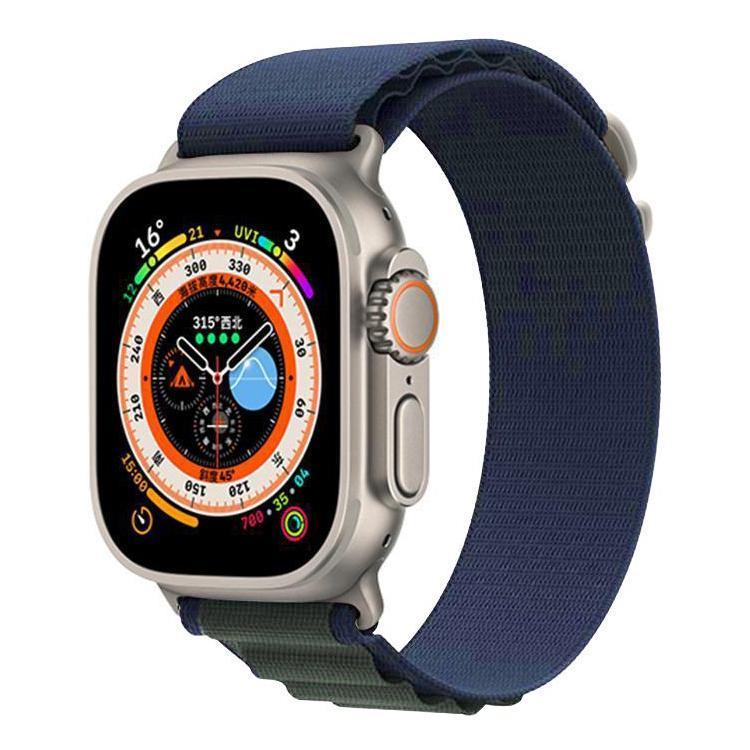 xDfind Aline Nylon Loop Uhrenarmband, für Apple Watch 46 mm / 49 mm / 45 mm / 44 mm, für Apple Watch 42 mm / 41 mm / 40 mm / 38 mm