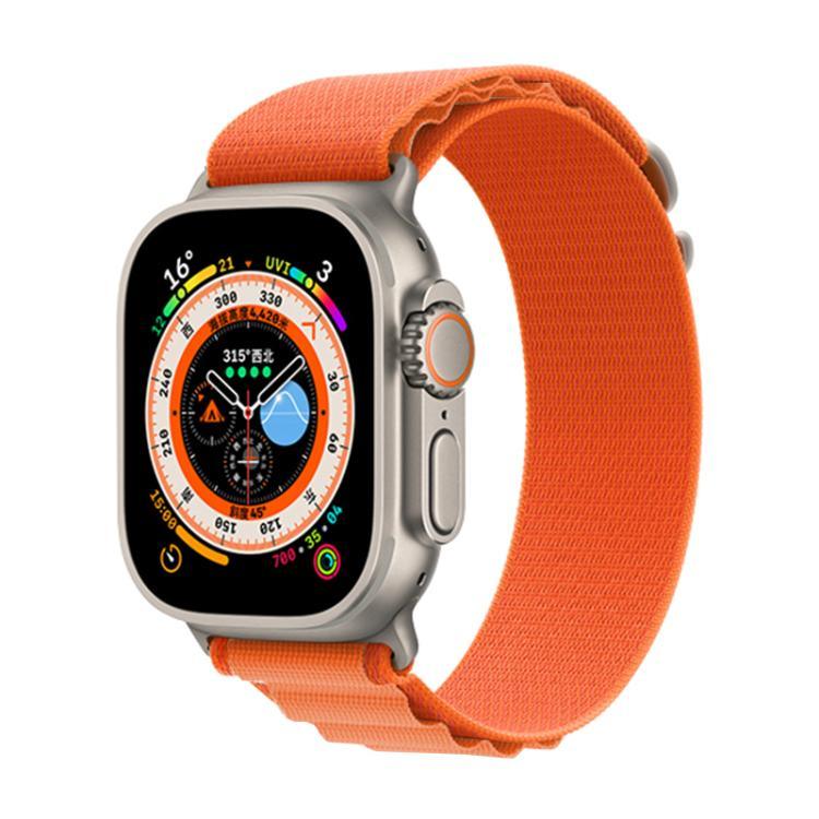 xDfind Aline Nylon Loop Uhrenarmband, für Apple Watch 46 mm / 49 mm / 45 mm / 44 mm, für Apple Watch 42 mm / 41 mm / 40 mm / 38 mm