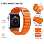 xDfind Aline Nylon Loop Uhrenarmband, für Apple Watch 46 mm / 49 mm / 45 mm / 44 mm, für Apple Watch 42 mm / 41 mm / 40 mm / 38 mm