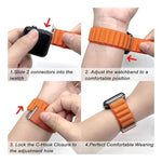 xDfind Aline Nylon Loop Uhrenarmband, für Apple Watch 46 mm / 49 mm / 45 mm / 44 mm, für Apple Watch 42 mm / 41 mm / 40 mm / 38 mm