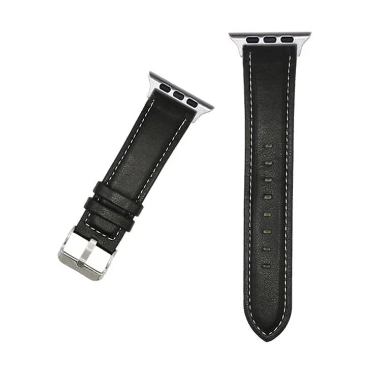 xDfind Armband aus Leder mit Crazy-Horse-Textur, für Apple Watch 46 mm / 49 mm / 45 mm / 44 mm, für Apple Watch 42 mm / 41 mm / 40 mm / 38 mm