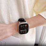 xDfind Armband aus Leder mit Crazy-Horse-Textur, für Apple Watch 46 mm / 49 mm / 45 mm / 44 mm, für Apple Watch 42 mm / 41 mm / 40 mm / 38 mm