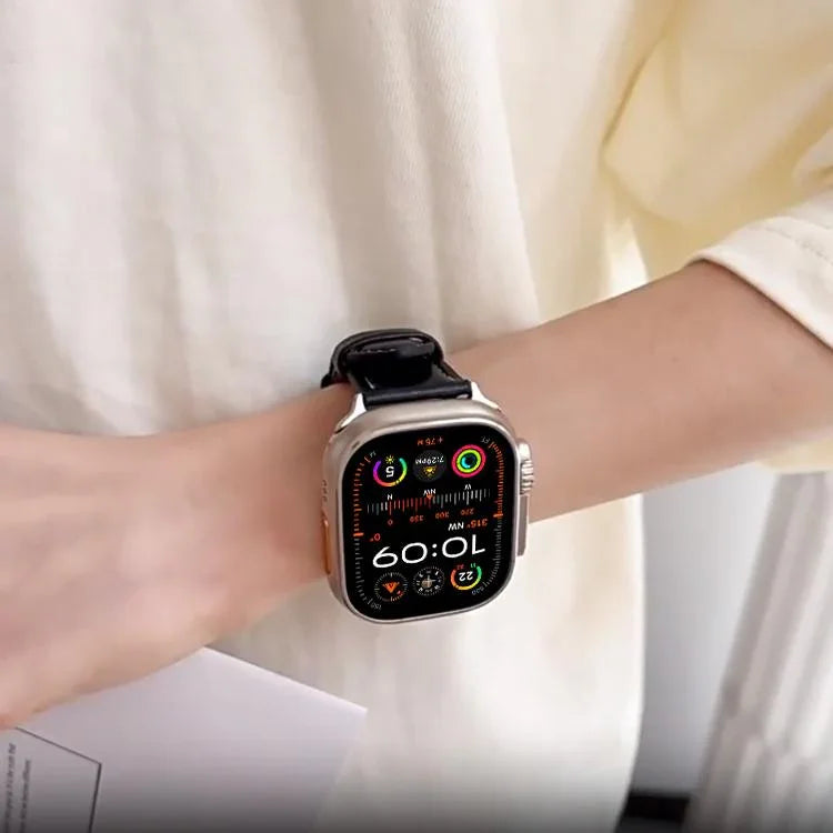 xDfind Armband aus Leder mit Crazy-Horse-Textur, für Apple Watch 46 mm / 49 mm / 45 mm / 44 mm, für Apple Watch 42 mm / 41 mm / 40 mm / 38 mm