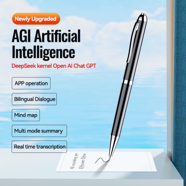 JNN Q90A Smart AI Sprachaufnahmestift unterstützt APP-Steuerung, 8 GB, 16 GB, 32 GB, 64 GB, 128 GB