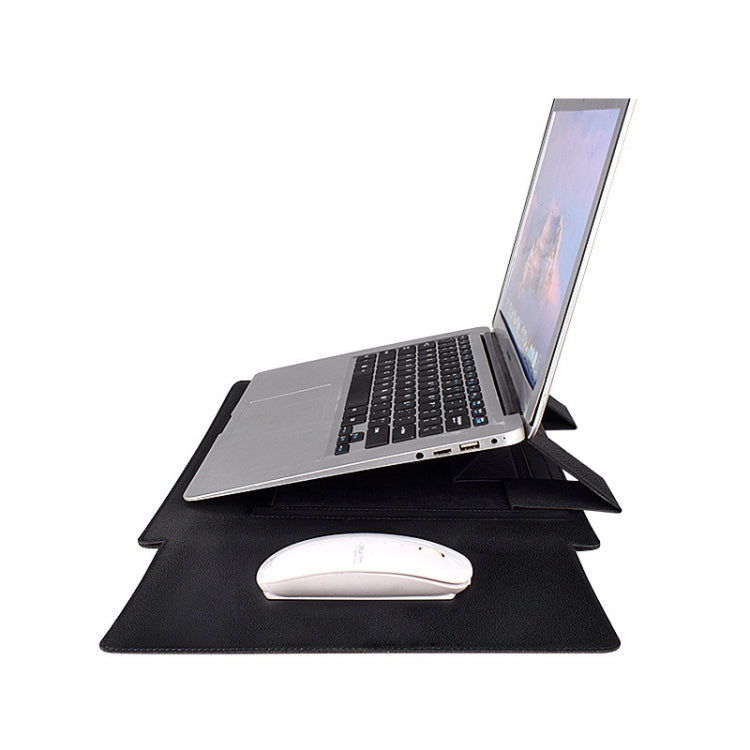 PU05 Lederhülle Tragetasche mit kleinem Aufbewahrungsbeutel, für 13,3 Zoll Laptop, für 14,1 Zoll Laptop, für 15,4 Zoll Laptop