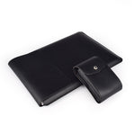 PU05 Lederhülle Tragetasche mit kleinem Aufbewahrungsbeutel, für 13,3 Zoll Laptop, für 14,1 Zoll Laptop, für 15,4 Zoll Laptop