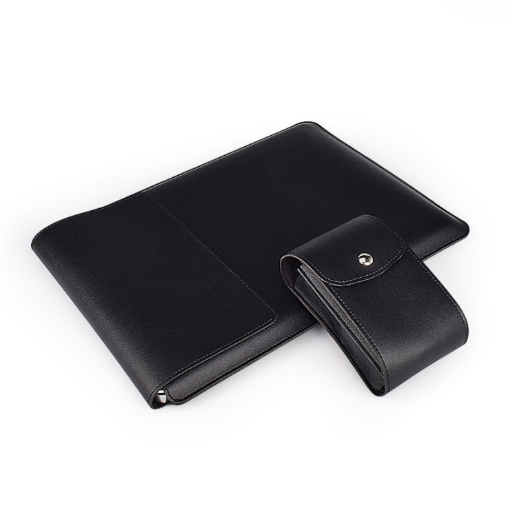 PU05 Lederhülle Tragetasche mit kleinem Aufbewahrungsbeutel, für 13,3 Zoll Laptop, für 14,1 Zoll Laptop, für 15,4 Zoll Laptop