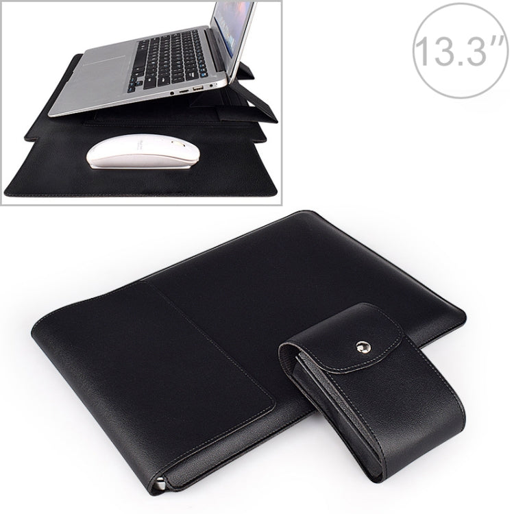 PU05 Lederhülle Tragetasche mit kleinem Aufbewahrungsbeutel, für 13,3 Zoll Laptop, für 14,1 Zoll Laptop, für 15,4 Zoll Laptop