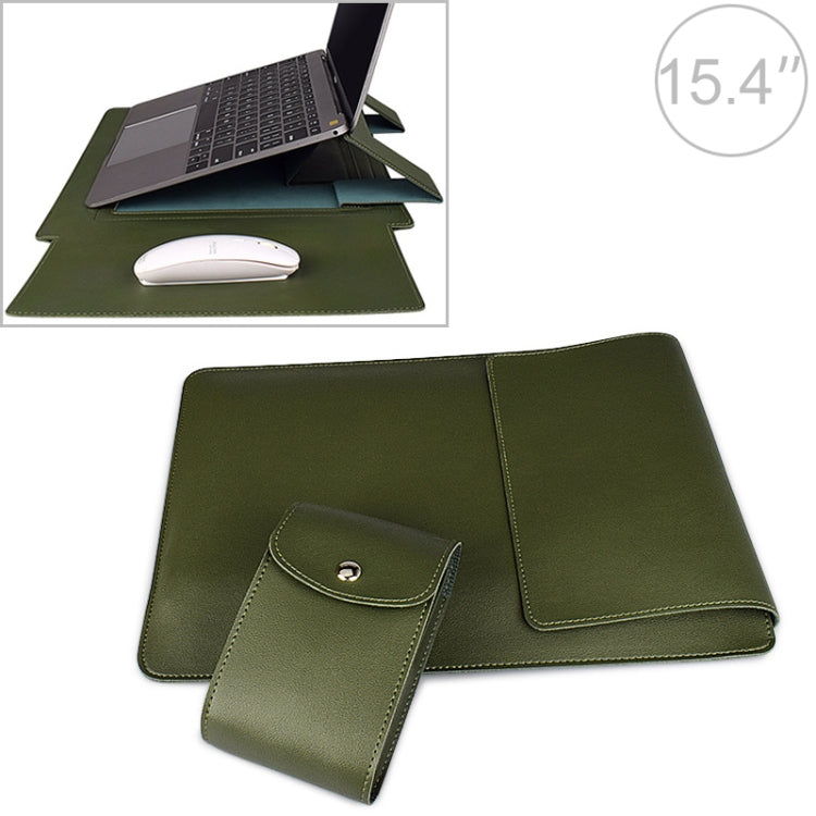 PU05 Lederhülle Tragetasche mit kleinem Aufbewahrungsbeutel, für 13,3 Zoll Laptop, für 14,1 Zoll Laptop, für 15,4 Zoll Laptop