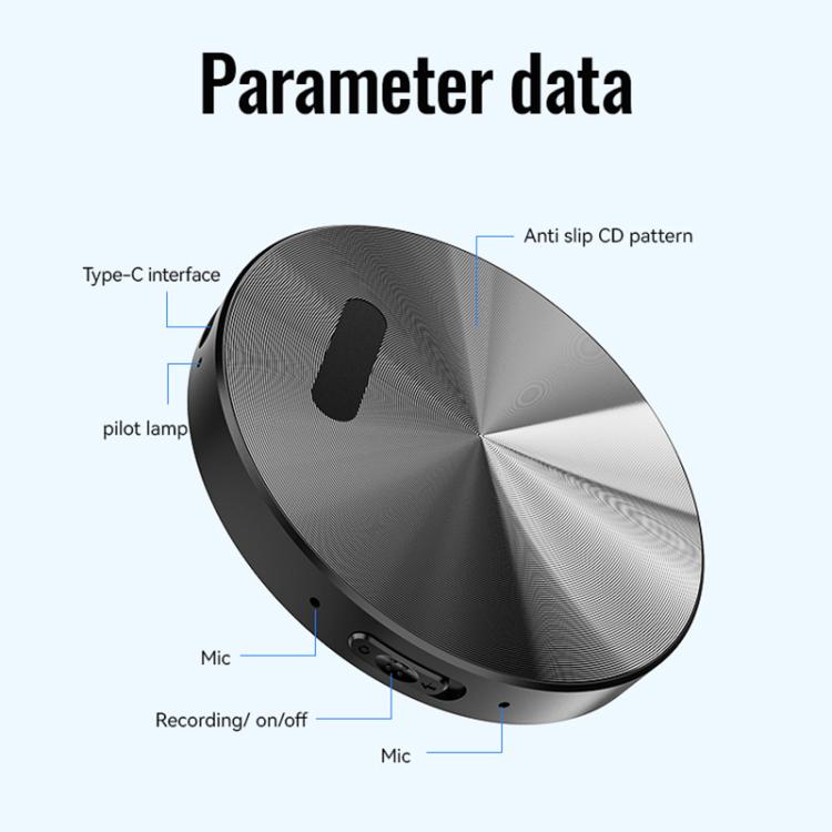 JNN A6 Tragbarer intelligenter magnetischer KI-Recorder mit APP-Steuerung, 8 GB, 16 GB, 32 GB, 64 GB, 128 GB