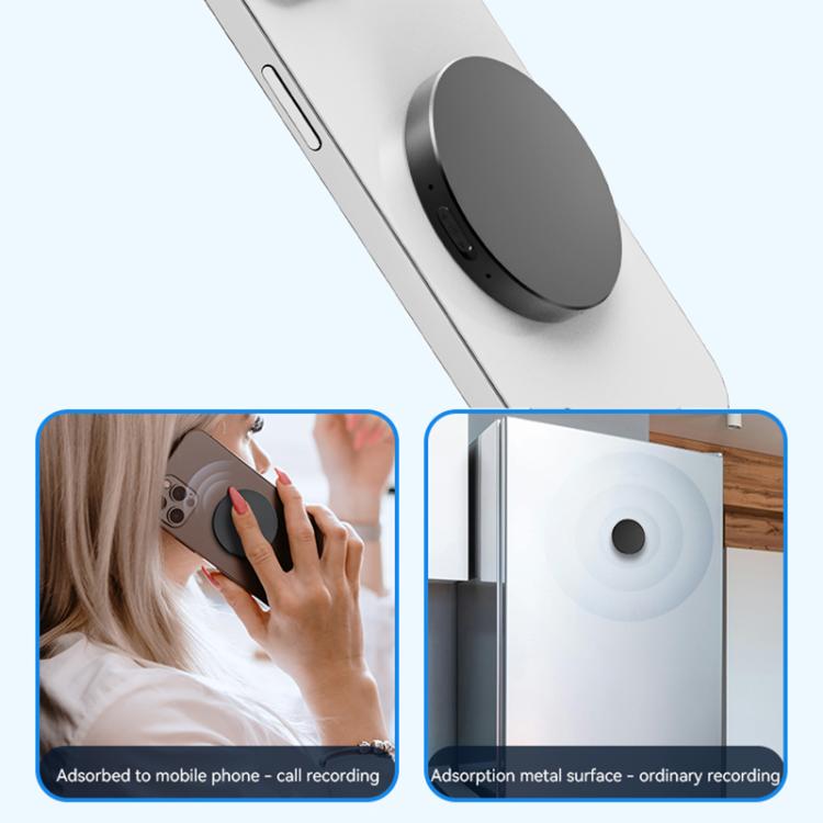 JNN A6 Tragbarer intelligenter magnetischer KI-Recorder mit APP-Steuerung, 8 GB, 16 GB, 32 GB, 64 GB, 128 GB
