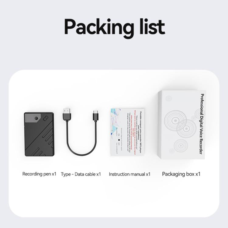 JNN A5 OLED Display Smart AI Magnetischer Rekorder unterstützt APP-Steuerung, 8 GB, 16 GB, 32 GB, 64 GB, 128 GB