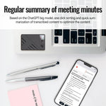 JNN A5 OLED Display Smart AI Magnetischer Rekorder unterstützt APP-Steuerung, 8 GB, 16 GB, 32 GB, 64 GB, 128 GB