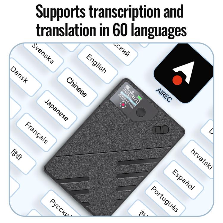 JNN A5 OLED Display Smart AI Magnetischer Rekorder unterstützt APP-Steuerung, 8 GB, 16 GB, 32 GB, 64 GB, 128 GB