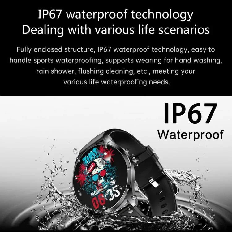 H77 1,43 Zoll AMOLED-Display Gesundheits- und Fitness-Smartwatch IP67 wasserdicht unterstützt Bluetooth-Anrufe
