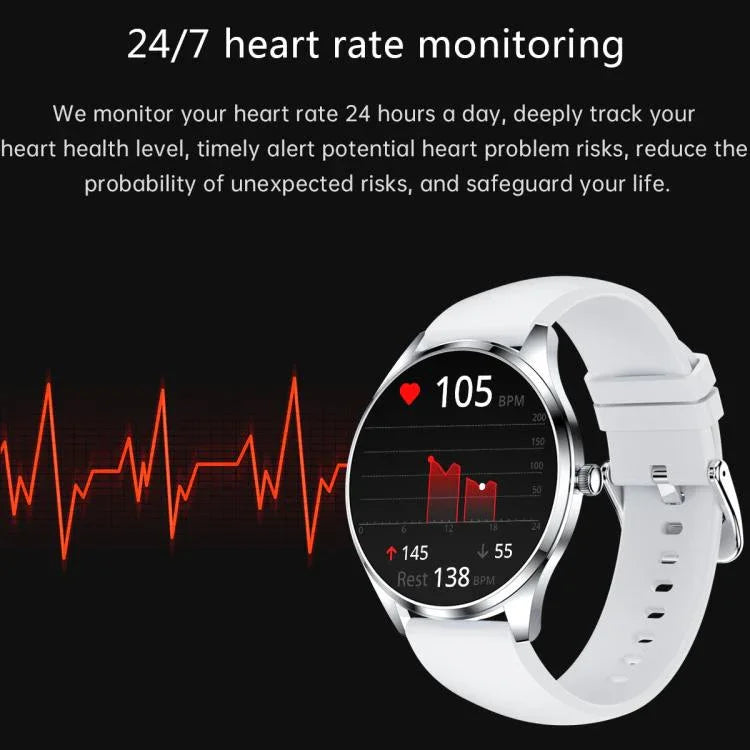 H77 1,43 Zoll AMOLED-Display Gesundheits- und Fitness-Smartwatch IP67 wasserdicht unterstützt Bluetooth-Anrufe