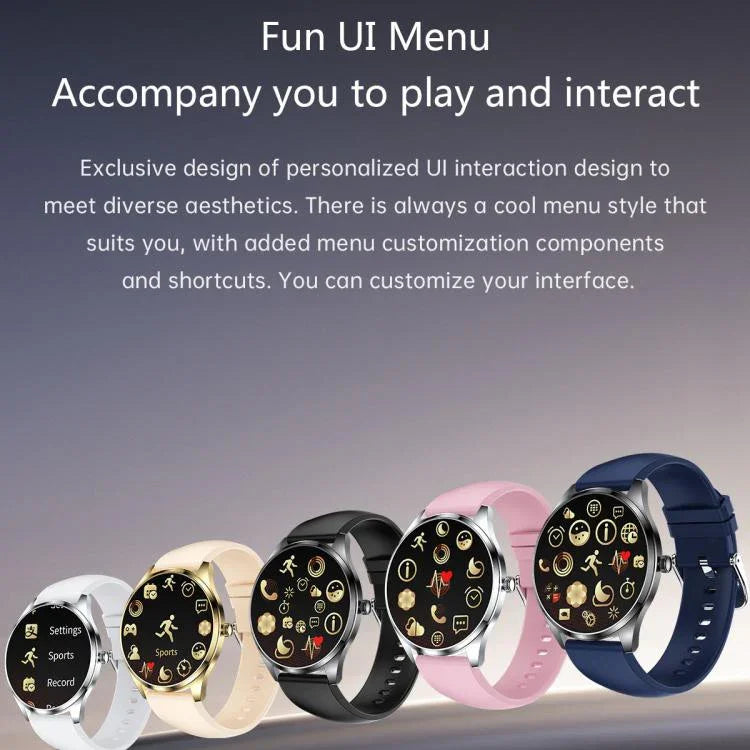 H77 1,43 Zoll AMOLED-Display Gesundheits- und Fitness-Smartwatch IP67 wasserdicht unterstützt Bluetooth-Anrufe