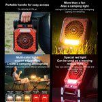 F3 Solarbetriebener USB-Lade-Ventilator mit Campinglicht