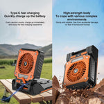 F3 Solarbetriebener USB-Lade-Ventilator mit Campinglicht