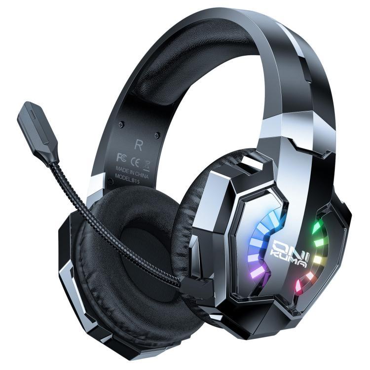 ONIKUMA B15 Tri-Mode Bluetooth, 2.4G, Kabelgebundenes E-Sport-Gaming-Headset