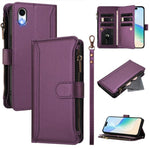 Magnetic Closure 9 Card Slots Zipper Leather Case with Hand Strap, For iPhone 11 Pro Max, For iPhone 11, For iPhone 11 Pro, For iPhone XS / X, For iPhone XR, For iPhone XS Max, For iPhone 8 Plus / 7 Plus