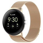 xDfind Milanaise-Metallarmband mit Magnetverschluss, für Google Pixel Watch 4 / Watch 3 (45 mm) und Google Pixel Watch 4 / 3 / 2 / 1 (41 mm)