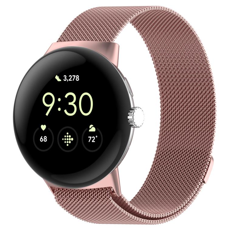 xDfind Milanaise-Metallarmband mit Magnetverschluss, für Google Pixel Watch 4 / Watch 3 (45 mm) und Google Pixel Watch 4 / 3 / 2 / 1 (41 mm)