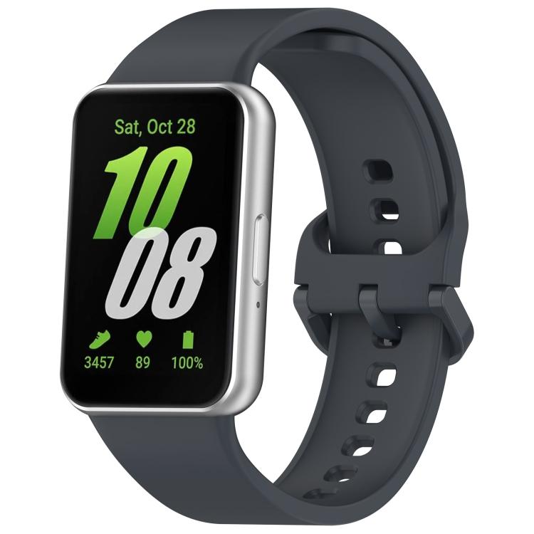 xDfind Silikon-Uhrenarmband mit einfarbiger Schnalle, passend für Samsung Galaxy Fit3 SM-R390