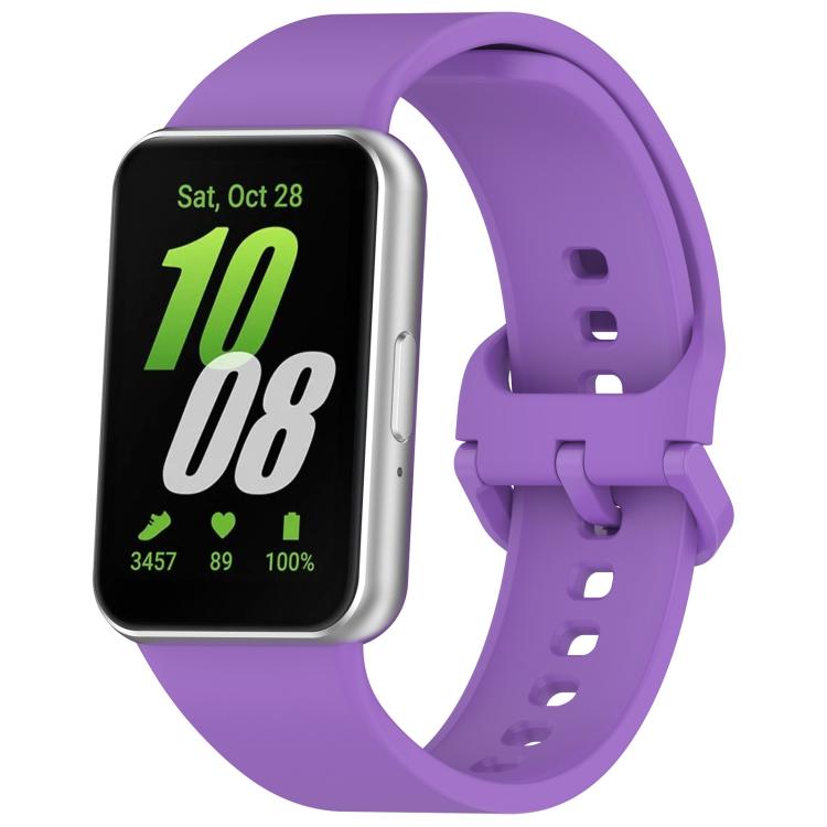 xDfind Silikon-Uhrenarmband mit einfarbiger Schnalle, passend für Samsung Galaxy Fit3 SM-R390