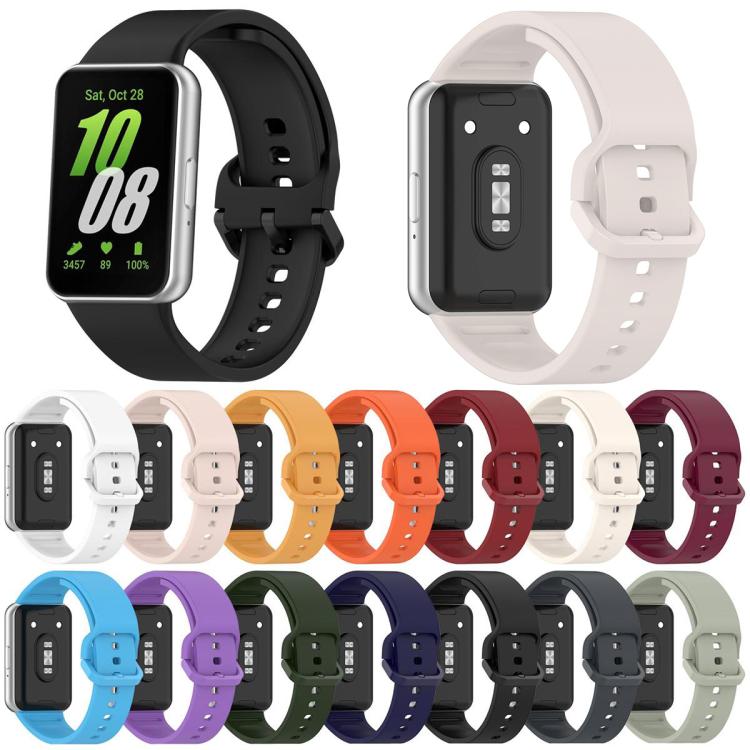 xDfind Silikon-Uhrenarmband mit einfarbiger Schnalle, passend für Samsung Galaxy Fit3 SM-R390