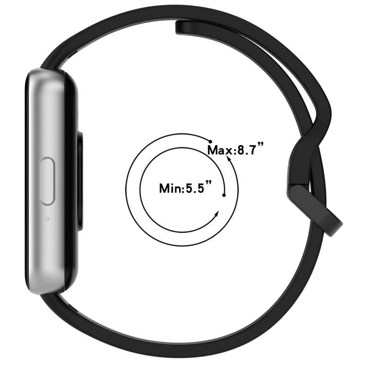 xDfind Silikon-Uhrenarmband mit einfarbiger Schnalle, passend für Samsung Galaxy Fit3 SM-R390