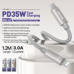WK WDC-65 PD35W Typ-C auf 8 Pin Schnelllade-Datenkabel, Länge: 1,2 m, WDC-65