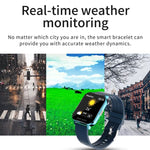 Smartwatch mit 1,54-Zoll-TFT-Bildschirm, IP67 wasserdicht, Business-Sport-Smartwatch mit Silikonstreifen, unterstützt Schlafüberwachung, Herzfrequenzmessung und Blutdruckmessung.