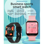 Smartwatch mit 1,54-Zoll-TFT-Bildschirm, IP67 wasserdicht, Business-Sport-Smartwatch mit Silikonstreifen, unterstützt Schlafüberwachung, Herzfrequenzmessung und Blutdruckmessung.