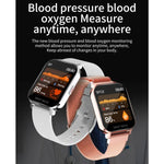 Smartwatch mit 1,54-Zoll-TFT-Bildschirm, IP67 wasserdicht, Business-Sport-Smartwatch mit Silikonstreifen, unterstützt Schlafüberwachung, Herzfrequenzmessung und Blutdruckmessung.