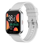 Smartwatch mit 1,54-Zoll-TFT-Bildschirm, IP67 wasserdicht, Business-Sport-Smartwatch mit Silikonstreifen, unterstützt Schlafüberwachung, Herzfrequenzmessung und Blutdruckmessung.