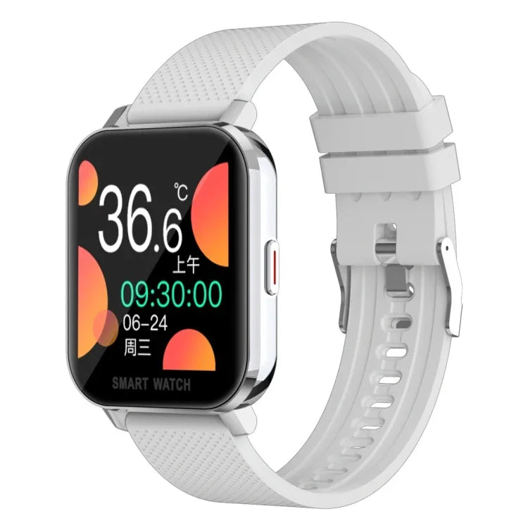 Smartwatch mit 1,54-Zoll-TFT-Bildschirm, IP67 wasserdicht, Business-Sport-Smartwatch mit Silikonstreifen, unterstützt Schlafüberwachung, Herzfrequenzmessung und Blutdruckmessung.