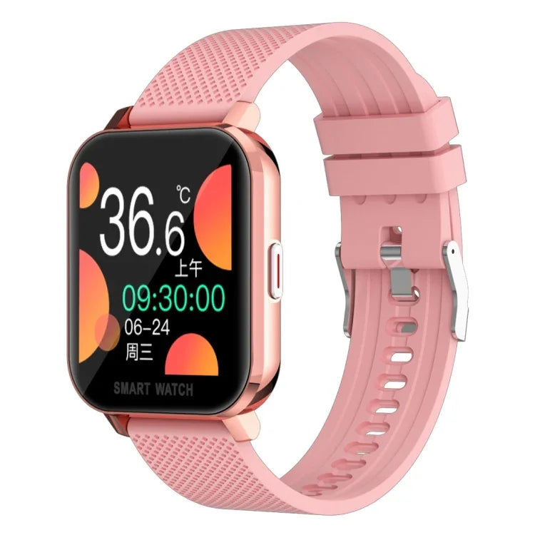 Smartwatch mit 1,54-Zoll-TFT-Bildschirm, IP67 wasserdicht, Business-Sport-Smartwatch mit Silikonstreifen, unterstützt Schlafüberwachung, Herzfrequenzmessung und Blutdruckmessung.