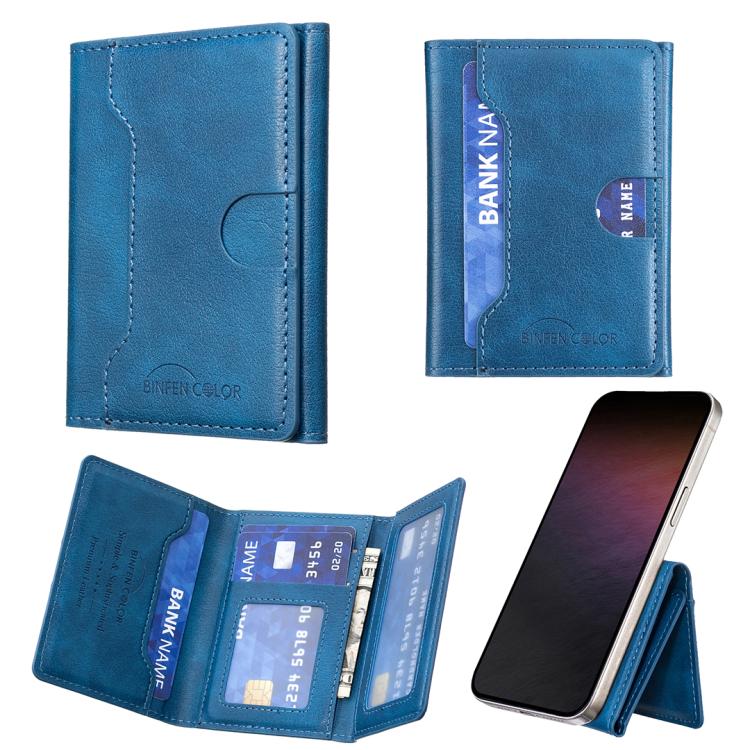 Öliges Leder Horizontale Magnetische Brieftasche Kartenetui