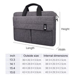 ST08 Handgepäck-Aktentasche Tragetasche ohne Schultergurt, für 13,3 Zoll Laptop, für 14,1 Zoll Laptop, für 15,4 Zoll Laptop, für 15,6 Zoll Laptop