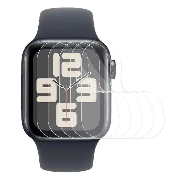 5 Stück xDfind Soft Hydrogel Folie Vollflächiger Frontschutz, Für Apple Watch Series 6&SE&5&4 44mm, Für Apple Watch Series 6&SE&5&4 40mm, Für Apple Watch Series 11 / 10 46mm, Für Apple Watch Ultra 3 / 2 / 1 49mm, Für Apple Watch Series 9 / 8 / 7 45mm