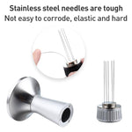 Kaffeepulver-Presshammer aus Edelstahl, 53,3 mm Netztextur, 53,3 mm Netztextur mit Nadel, 58,3 mm Netztextur, 58,3 mm Netztextur mit Nadel