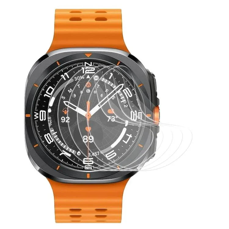 5 Stück xDfind Soft-Hydrogel-Schutzfolie für die Vorderseite, passend für Samsung Galaxy Watch Ultra / Ultra 2025, Samsung Galaxy Watch8 Classic 46 mm, Samsung Galaxy Watch8 44 mm, Samsung Galaxy Watch8 40 mm, Samsung Galaxy Watch7 44 mm ...