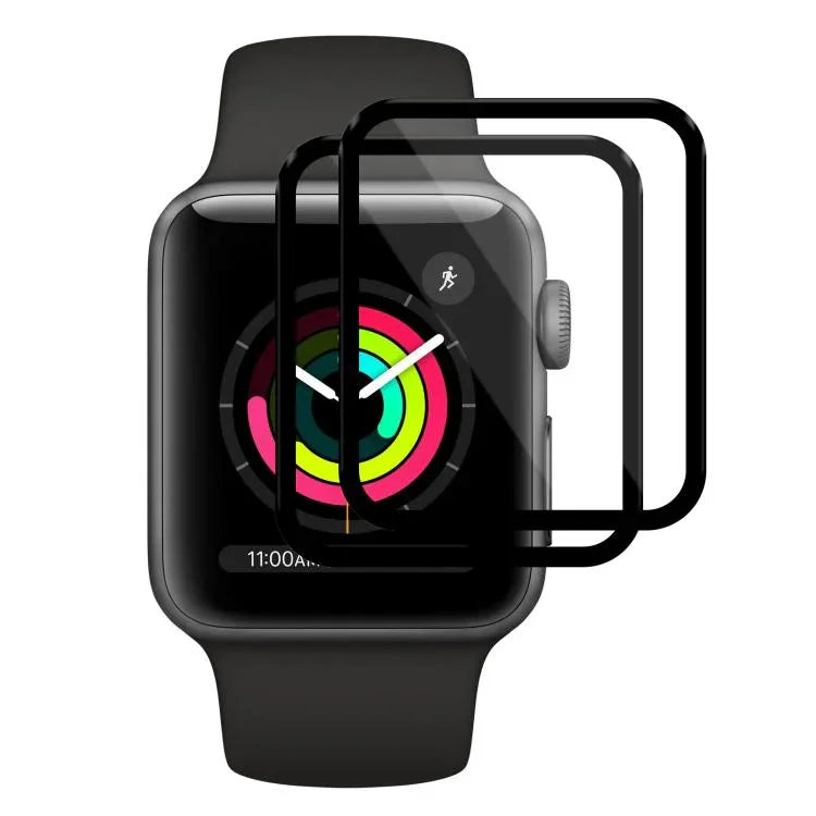 2 Stück xDfind Gebogene 3D-Schutzfolie aus weichem Verbundmaterial, passend für Apple Watch Series 6, SE, 5 und 4 (44 mm), Apple Watch Series 6, SE, 5 und 4 (40 mm), Apple Watch Series 11/10 (46 mm) und Apple Watch Ultra 3/2/1 (49 mm)...